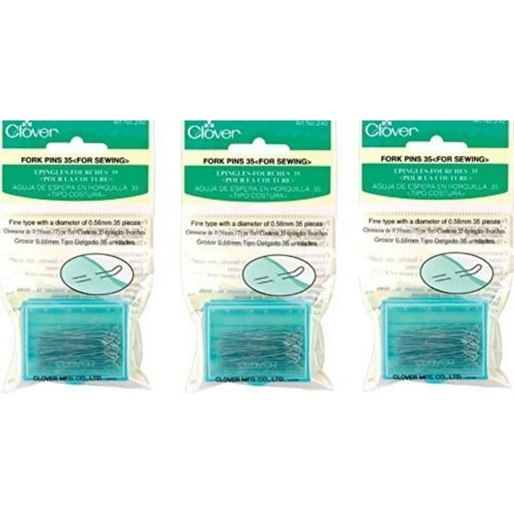 Clover Fork Pins, 35 Per Pack (3 Pack) By Brand Eachdor