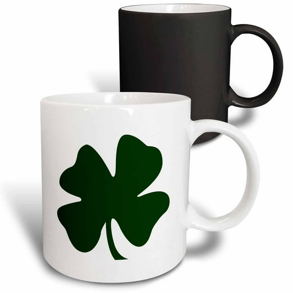 3drose, Clover Green Blob St Pat Day Irish, 11oz Magic Transforming Mug