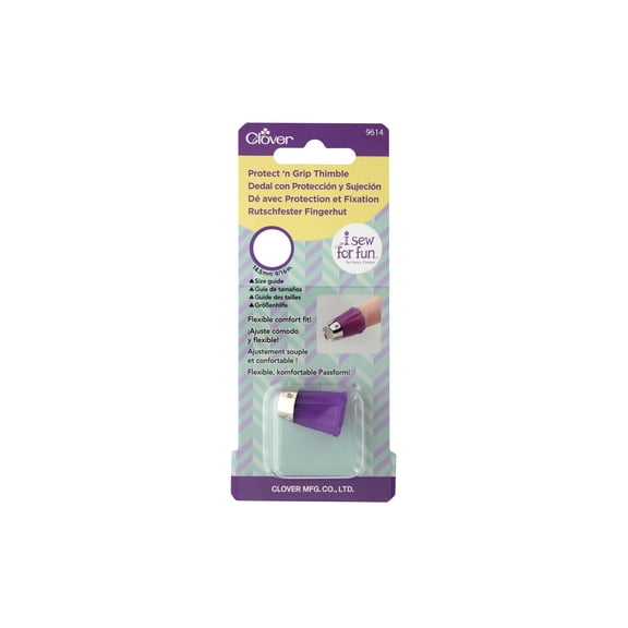 Clover I Sew For Fun Protect N Grip Thimble Sm