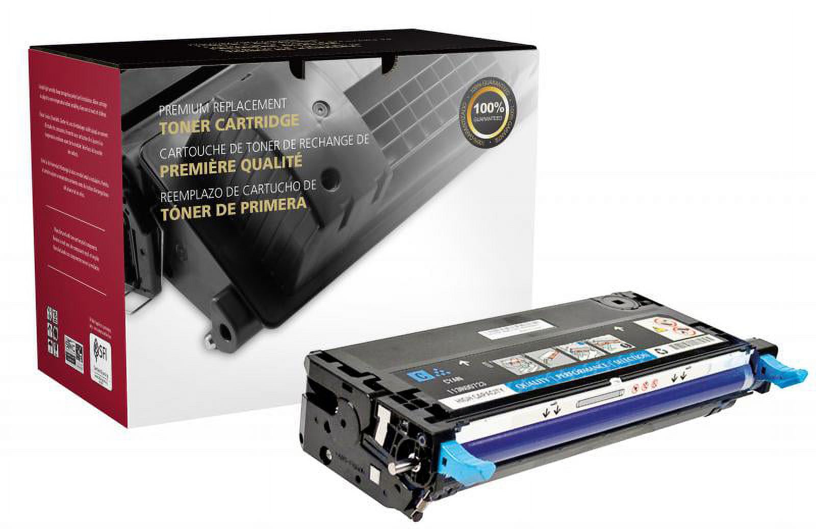 Clover Imaging Remanufactured High Yield Cyan Toner Cartridge for Xerox 106R01392/106R01388 - image 1 of 2