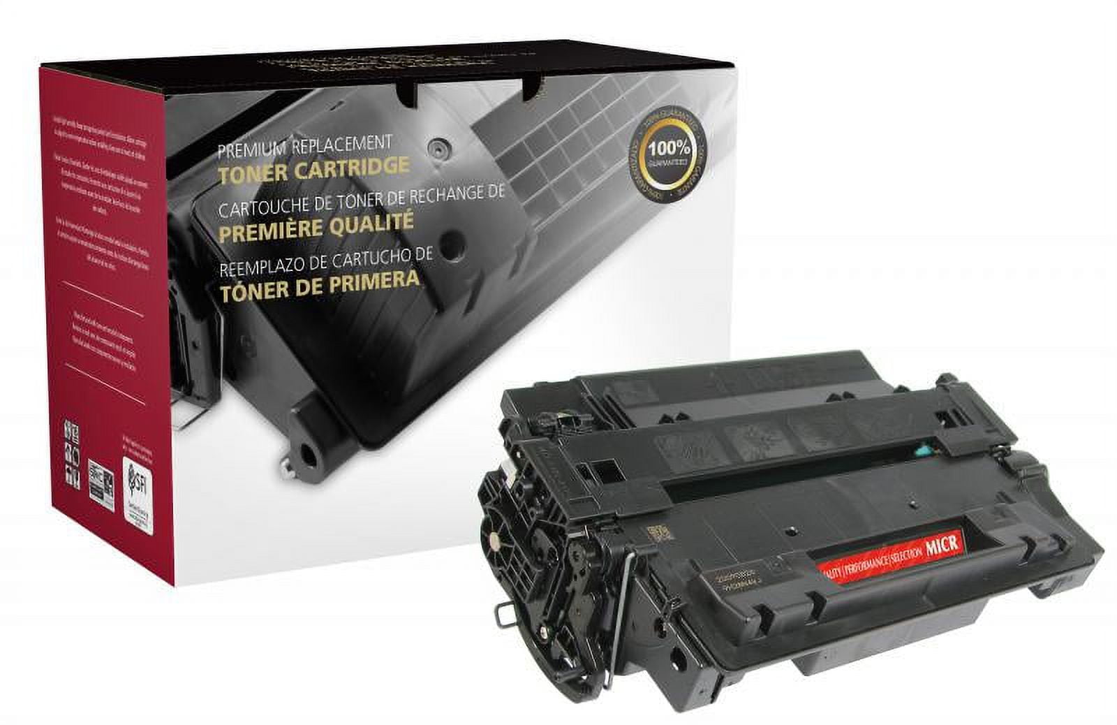 Remanufactured Clover Imaging High Yield MICR Toner Cartridge for CE255X ( 55X), TROY 02-81601-001