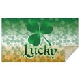 thumbnail image 1 of Clover Leaf with Letter Lucky Tablecloth,Oil Proof Spill Proof Polyester Table Cover for Rectangle Tables,Durable Tableclothes Fitted Tablecloths for Spring Easter Picnic Kitchen, 1 of 6