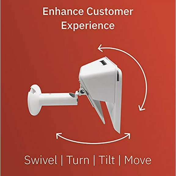 Clover Mini Wall Mount Terminal with Quick Release Screws, White