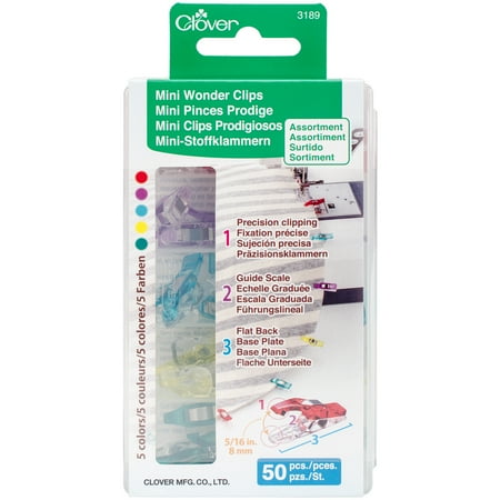 Clover Mini Wonder Clips Assorted Colors 50/Pkg price history and forecast - Clover 3189