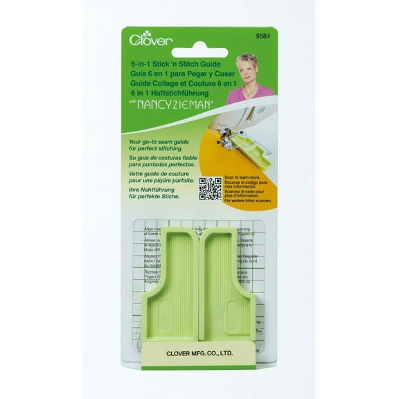 Clover Nancy Zieman 6-In-1 Stick 'N Stitch Guide, 1 Each