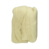 Clover Natural Wool Roving Fibers, Off White, 0.7 oz.