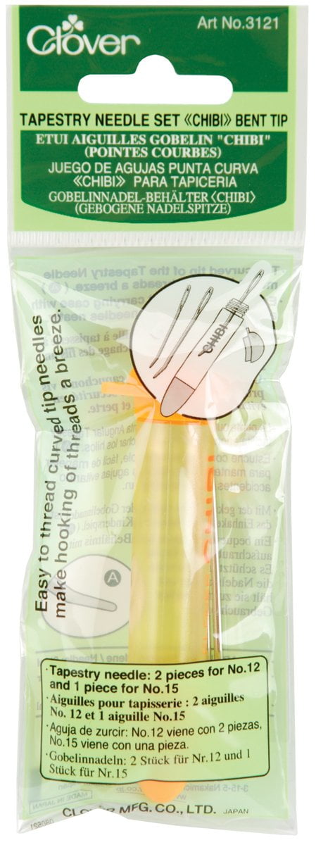 Clover Needlecraft Chibi Tapestry Needle Set, Bent Tip