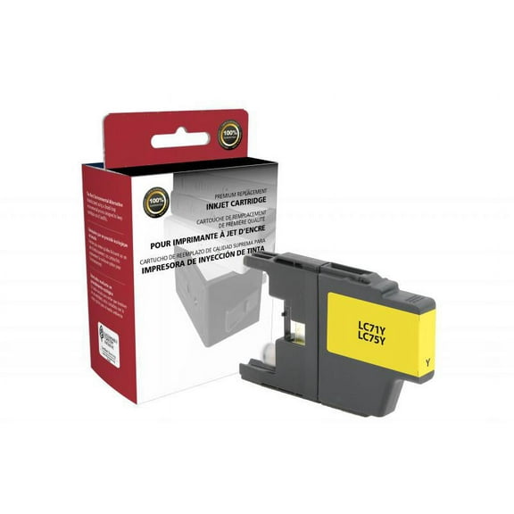 Clover Imaging Group - Yellow - compatible - remanufactured - ink cartridge (alternative for: Brother LC75Y) - for Brother MFC-J425, J6710, J6910, J825, J835; Justio MFC-J5910; MyMio MFC-J825