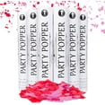 thumbnail image 1 of Clover Products Premium Anniversary - Engagement Confetti Cannon - 12" (6 Pack) Red & Pink Biodegradable Paper Confetti Popper | Launches Confetti 20-25 Feet, 1 of 6