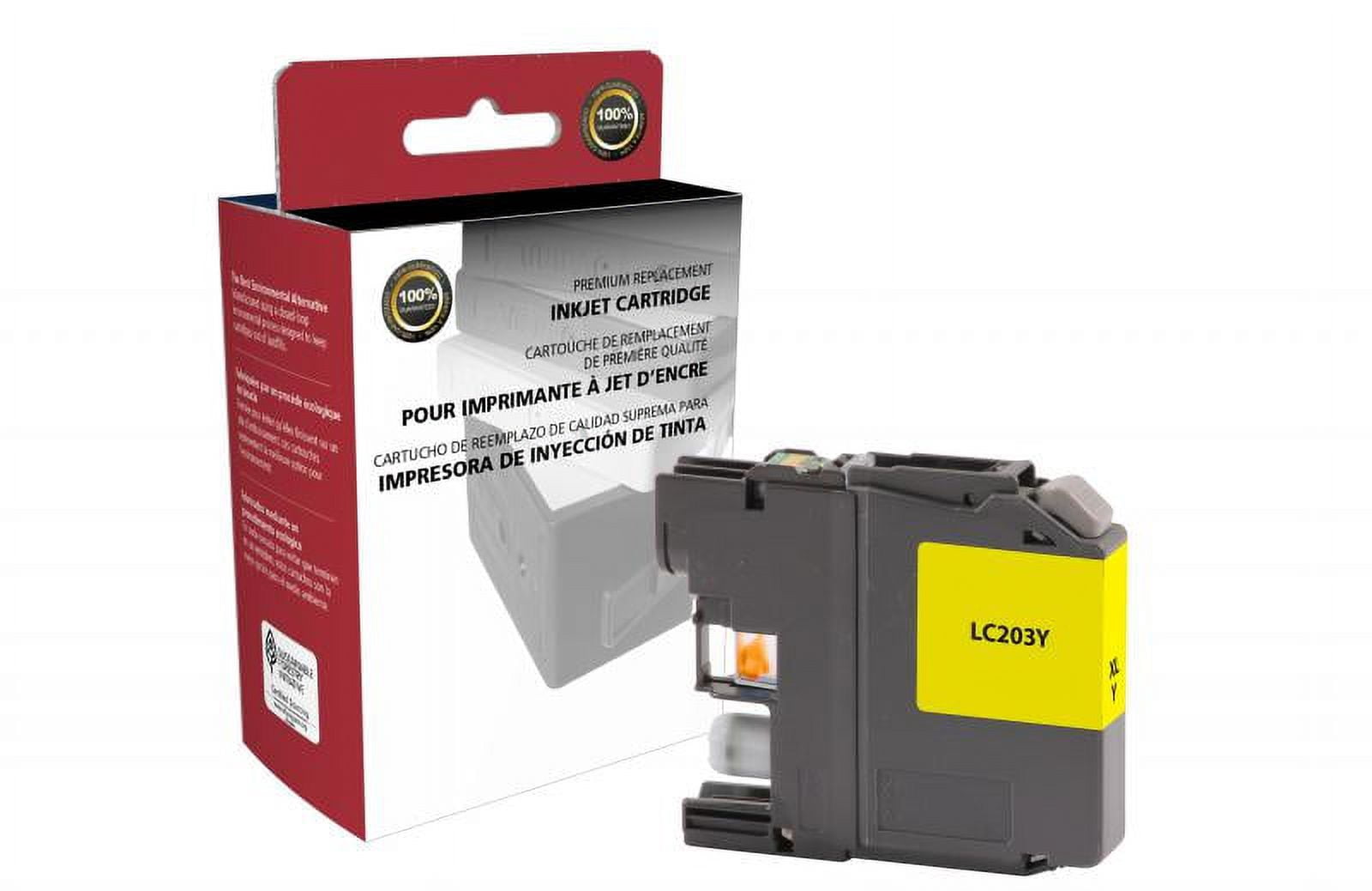 Remanufactured Clover High Yield Yellow Ink Cartridge for Brother LC203 118106