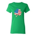 thumbnail image 1 of Clover Shaped St Saint Patricks Day Gift Sarcastic Humor Novelty Funny Women's Casual Tees, 1 of 3