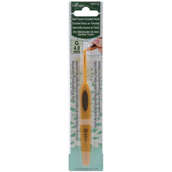 Clover Soft Touch Crochet Hook-Size G7/4mm