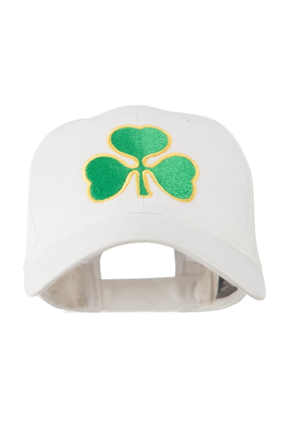 Clover St.Patrick's Day Embroidered Cap - White OSFM