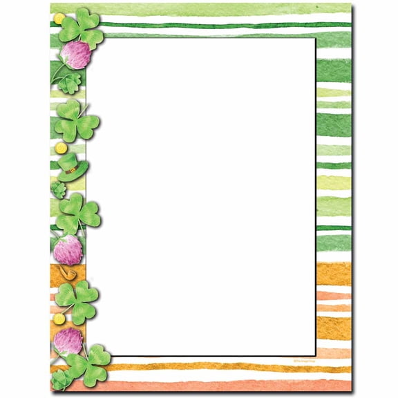 Clover Stripes Letterhead Laser & Inkjet Printer Paper, 100 Sheets