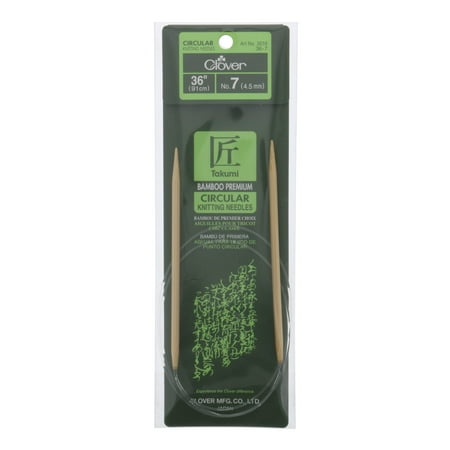Clover Takumi Bamboo Circular Knitting Needle, 7