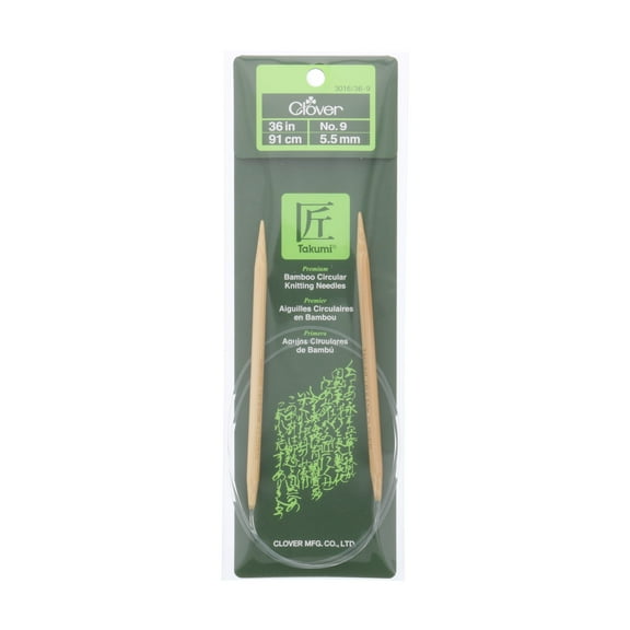 Clover Takumi Bamboo Circular Knitting Needle, 9