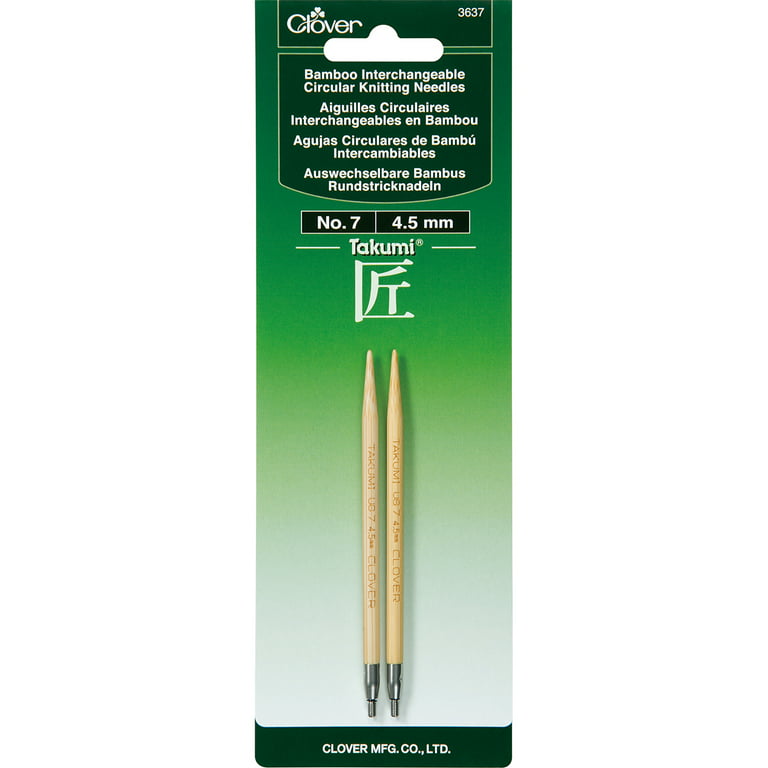 Clover 36” Size 17 Bamboo Circular Knitting Needle Set by Clover