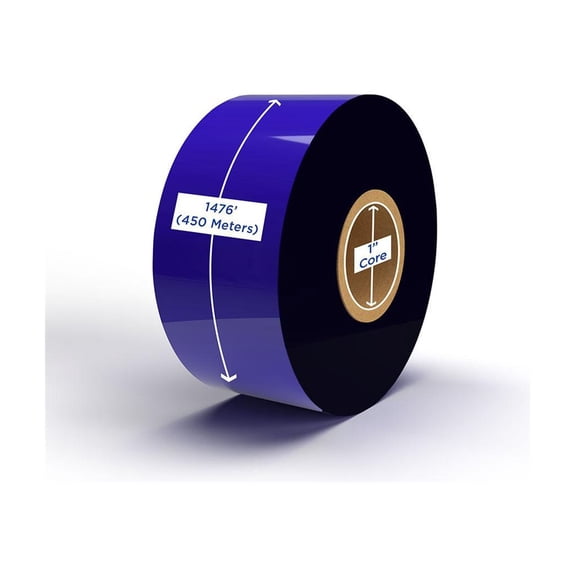 Clover Imaging Group - 6-pack - black - 2.4 in x 1480 ft - print ribbon (alternative for: Zebra 06200BK06045, Zebra 05095BK06045)