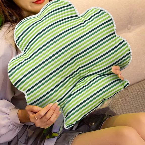 Clover‑Themed St. Patrick’s Day Pillow Holiday Gift Linen Pillow Suitable Mixed Pattern Design For Home Sofa Bedroom Living Room Sofa Farmhouses Decoration 15.7x15.7in