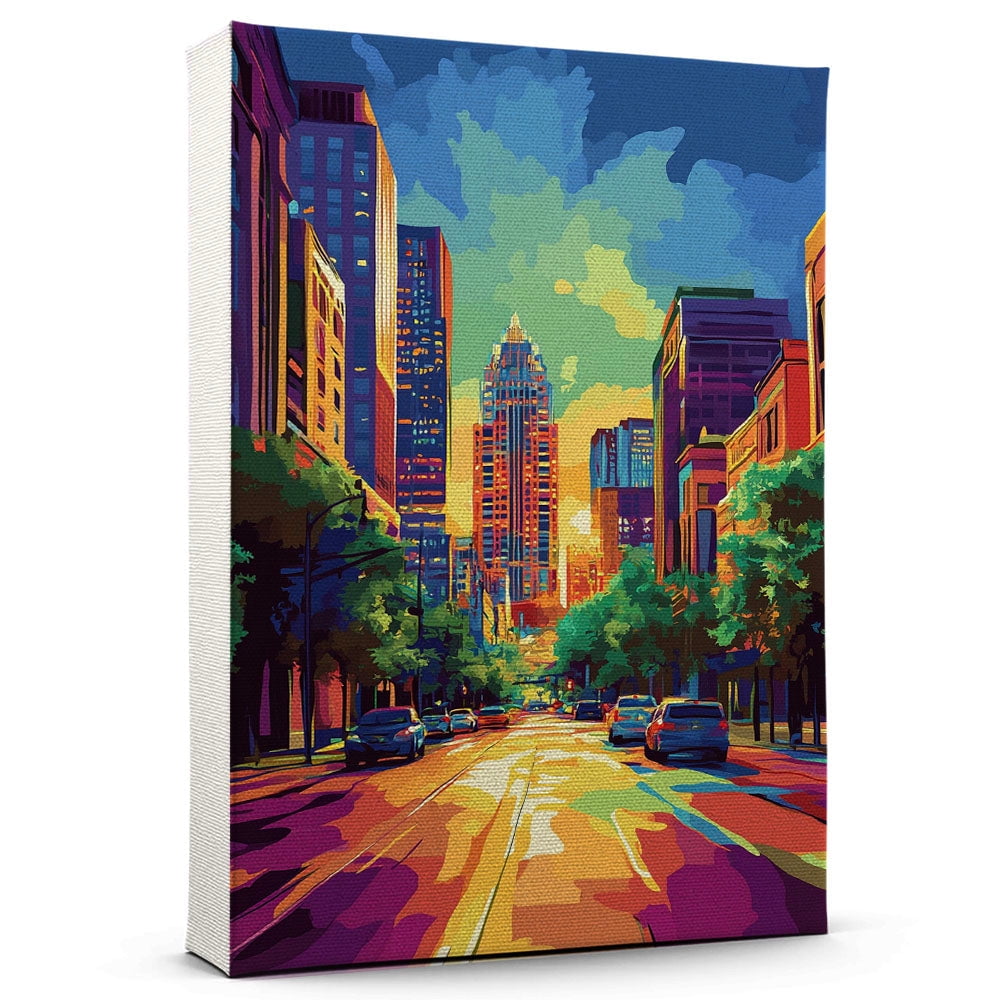 Clover Travel Canvas South Carolina Canvas Print vintage Colorful Clover Travel Canvas South Carolina Canvas Print vintage Colorful