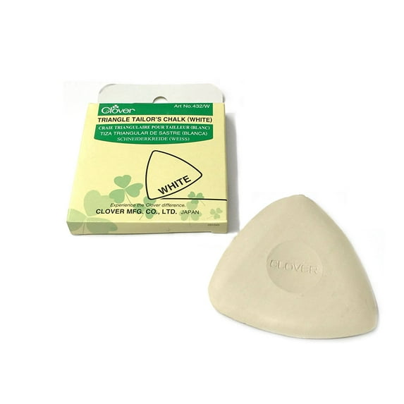 Clover Triangle Tailor's Chalk Different Colors (White)