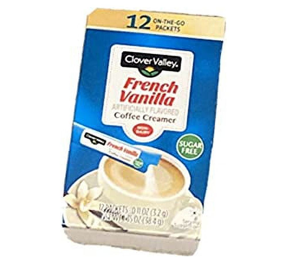 Clover Valley Sugar Free French Vanilla Coffee Creamer in Convenient On