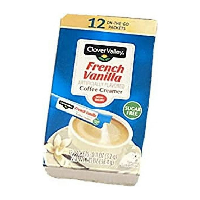 Clover Valley French Vanilla Coffee Creamer, 12 Packets, 1.35 oz