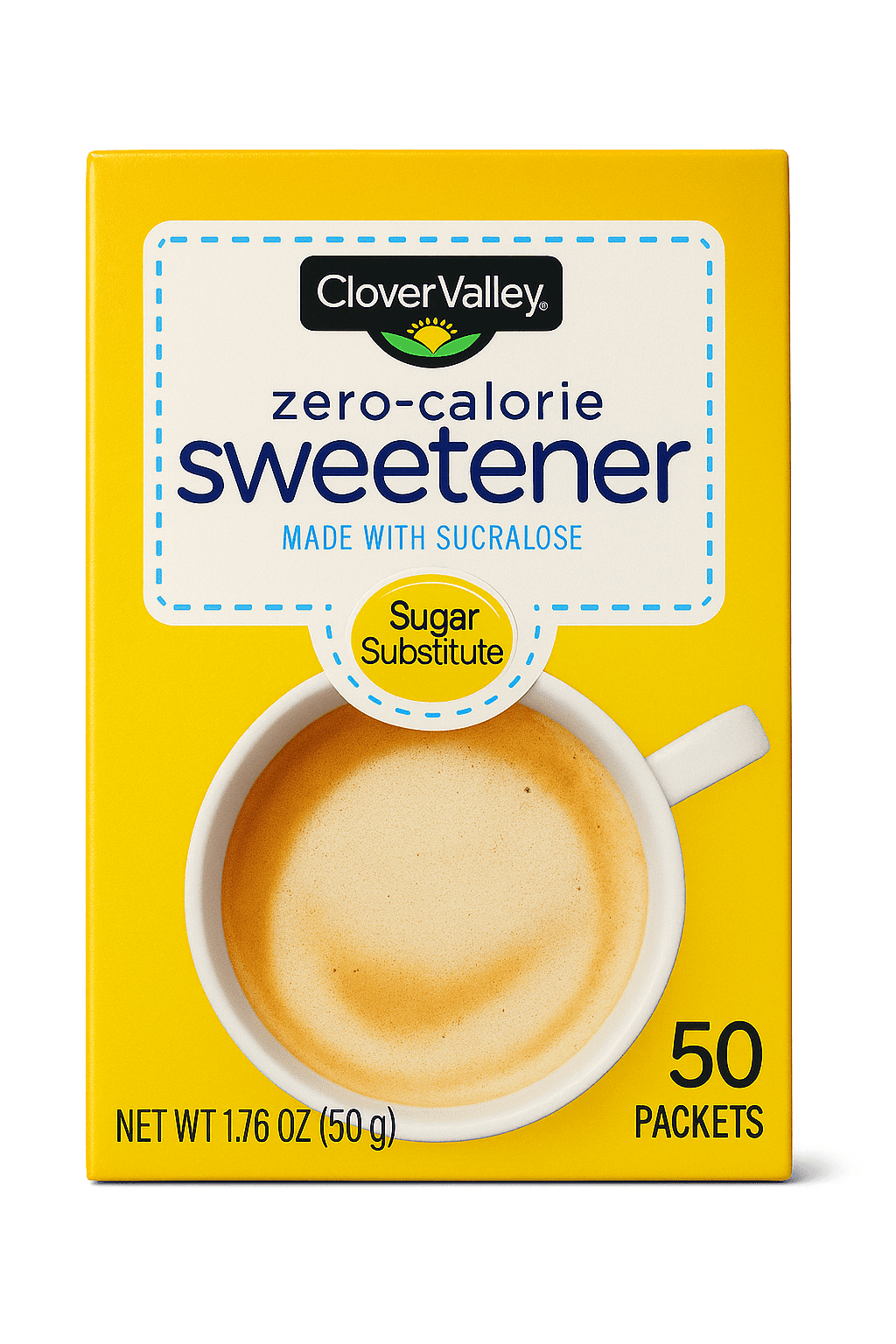 Clover Valley Zero-Calorie Sweetener – Made with Sucralose – 50
