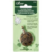 Clover Yarn Cutter Pendant-Antique Gold