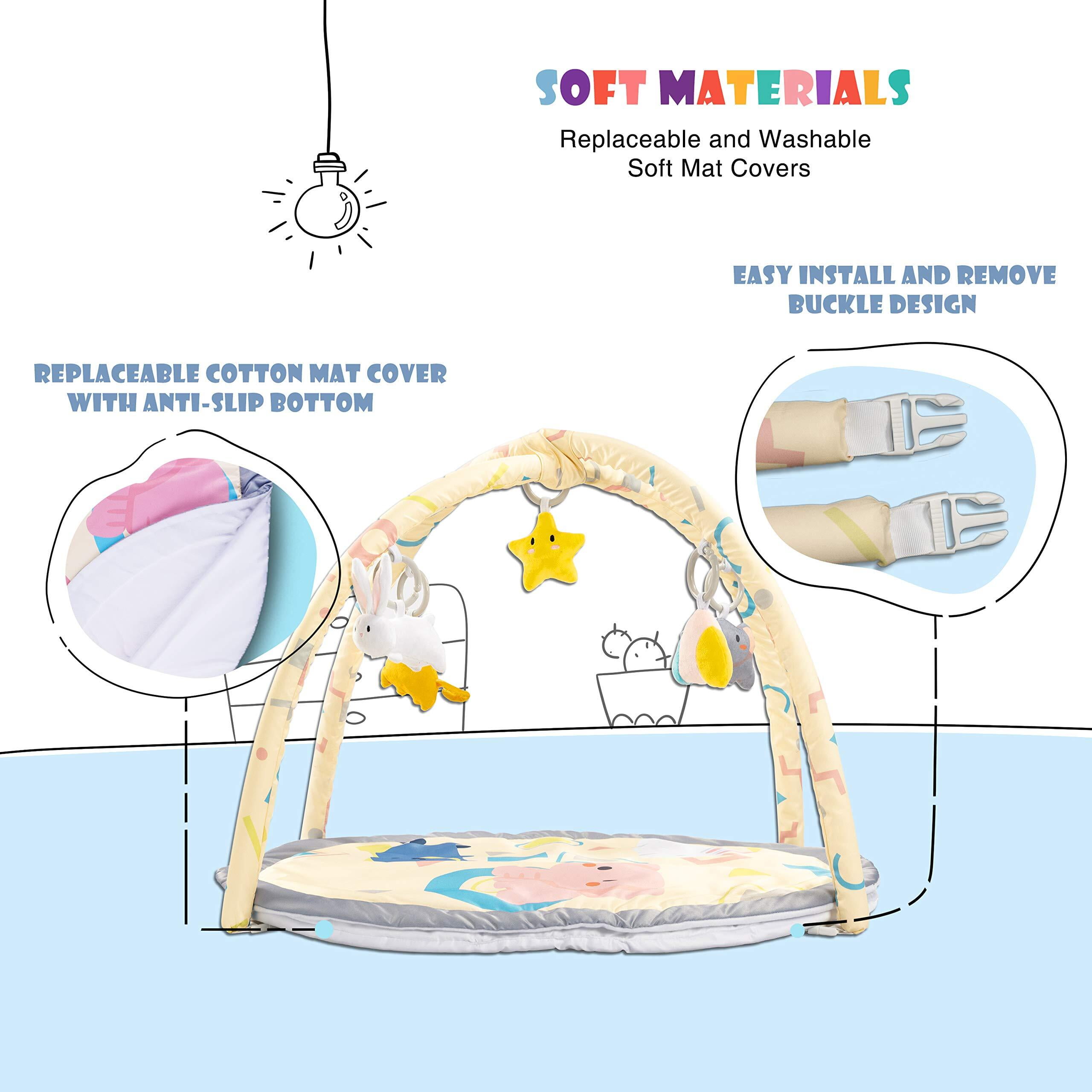 Cat Play Mat With Hanging Toys Activity Center For Bored Cats - CatMEGA  Store