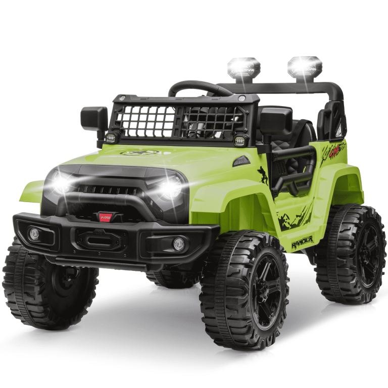 Clovercat 12V Kids Ride On Truck, Remote Control, Spring