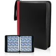 thumbnail image 1 of Clovercat 9-Pocket Trading Card Binders, 720 Double-Sided Pockets for Amiibo, Yugioh, Mtg, Red, 1 of 6