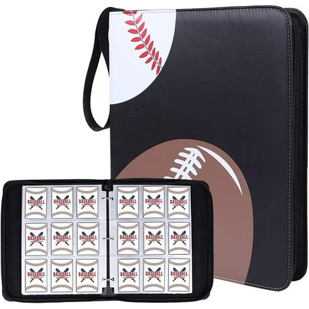 Clovercat Three Ball 9 Pocket Trading Card Binders, 3 Rings, 40 Pages, Waterproof Pu, Hold 720 Cards - Perfect for Back to School Supplies