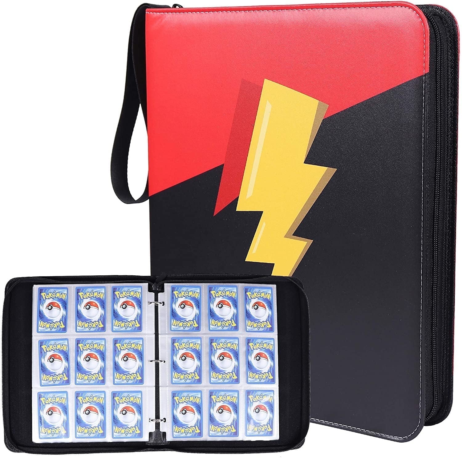 Clovercat Trading Card Binder, Three Slots, Polypropylene & PU, Standard Size, Ideal for Collecting
