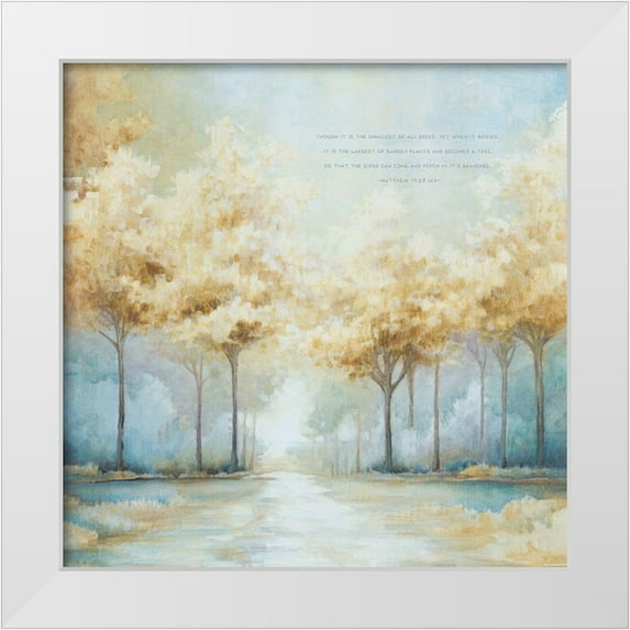 Cloverfield And Co. 26x26 White Modern Wood Framed Museum Art Print Titled - Becomes a Tree