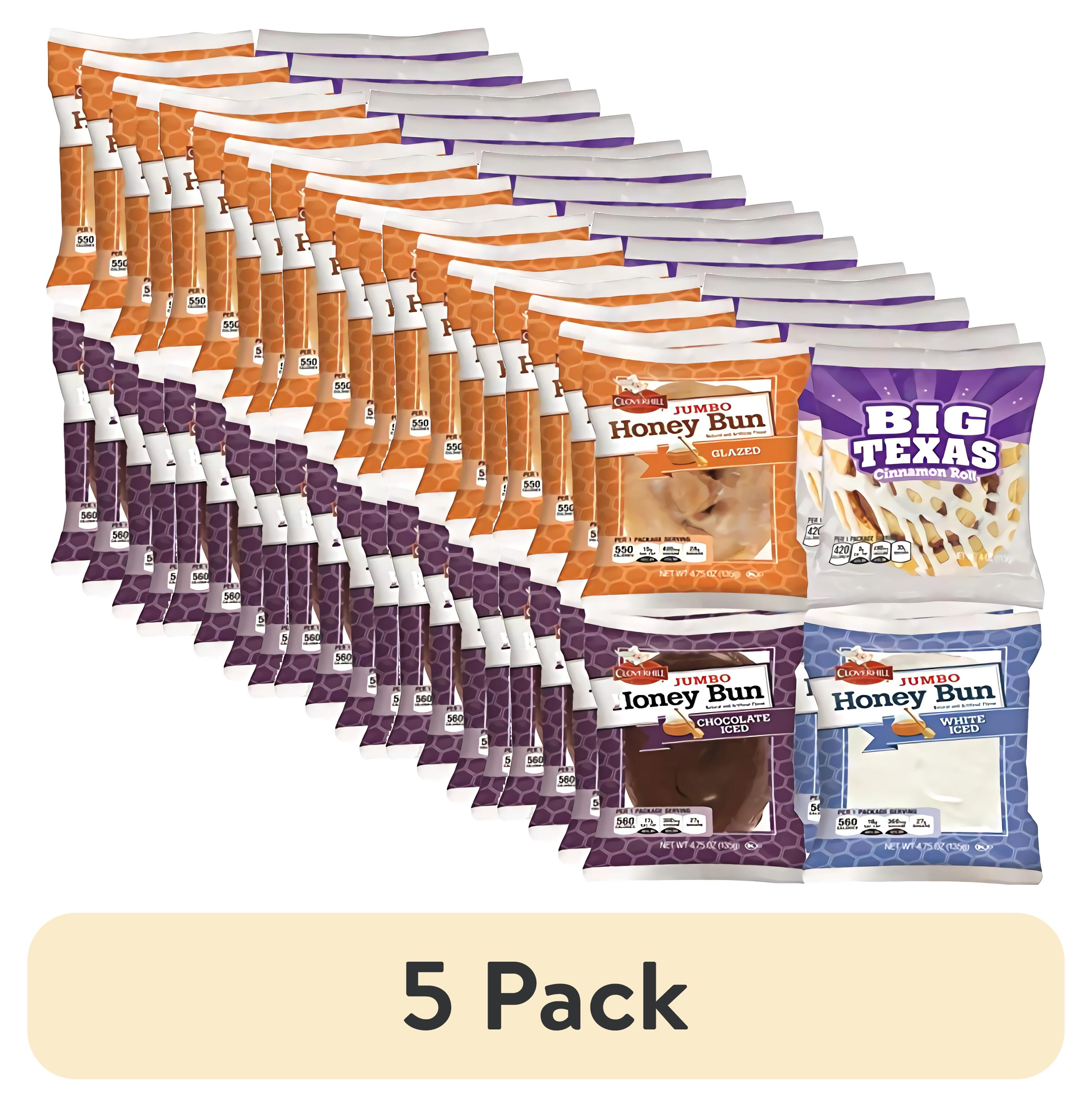 (5 pack) Cloverhill Bakery Ultimate Honey Bun Variety Pack Big Texas