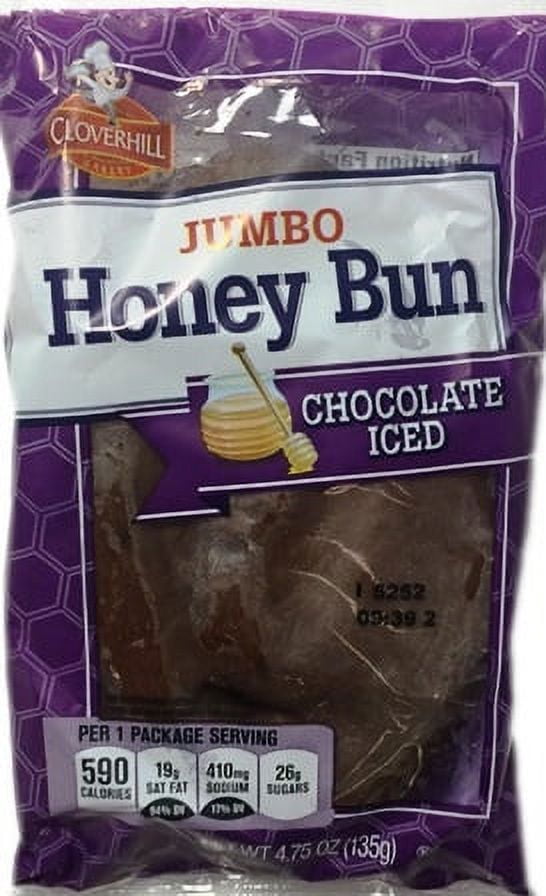 Cloverhill Jumbo Honey Bun Chocolate Iced - 4.75oz Multi Pack