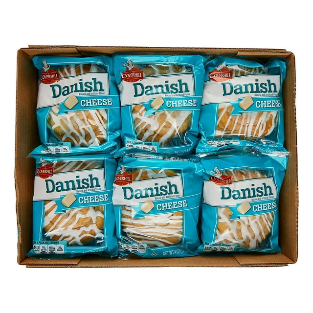 Cloverhill Bakery Cheese Danish, 4 oz, 12/Carton 0