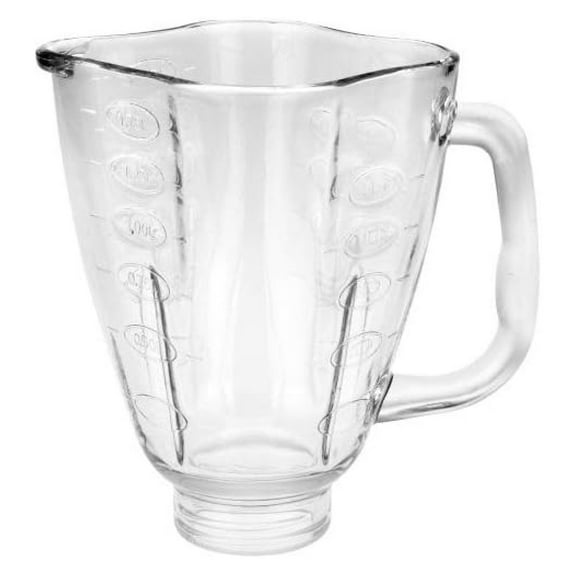 Cloverleaf Glass Blender Jar - 5 Cup Replacement Jar for Osterizer Blenders - Fits Models 6630-6817 - Glass Jar Only, No Lid