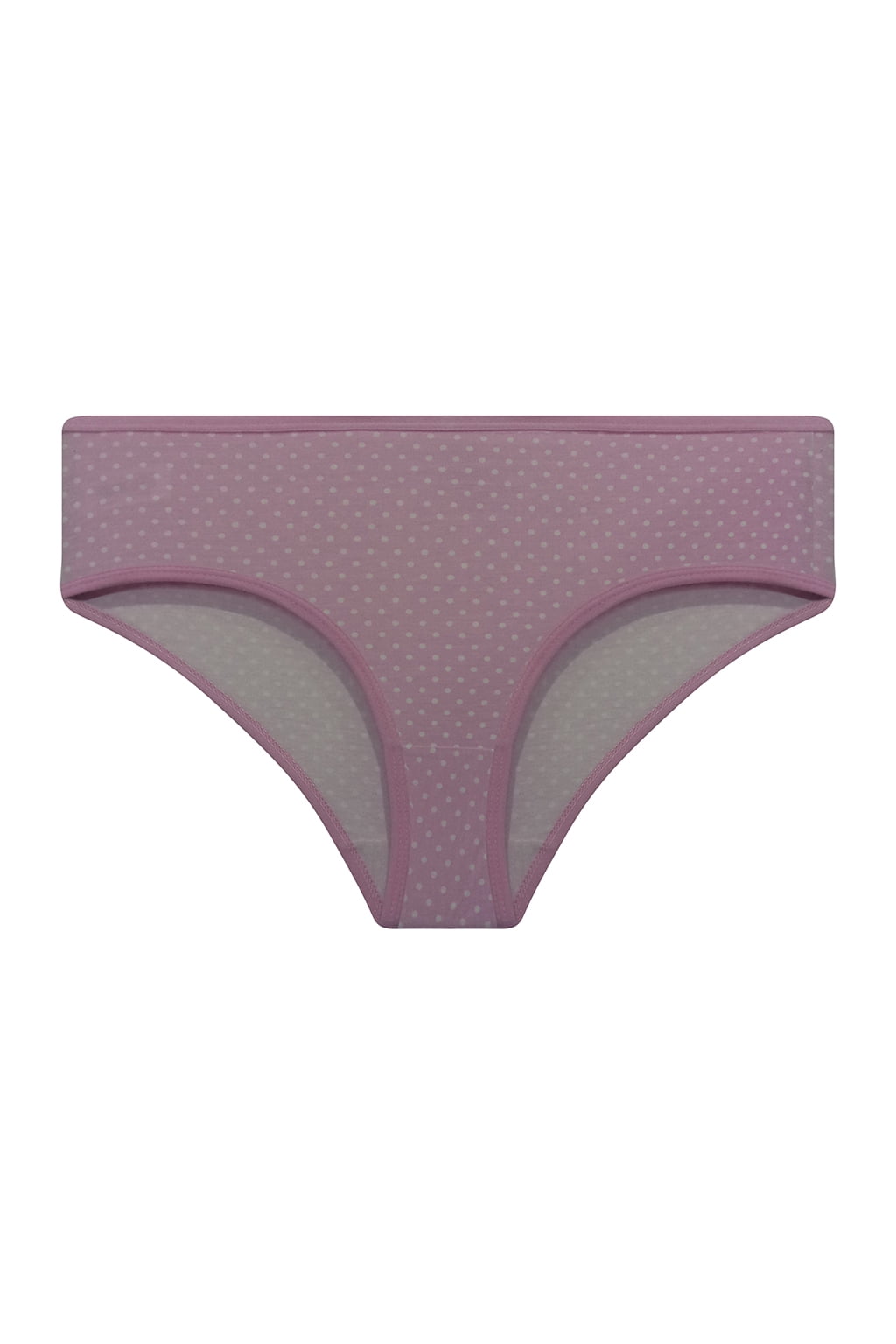 Clovia Mid Waist Polka Print Hipster Panty in Baby Pink - Cotton ...