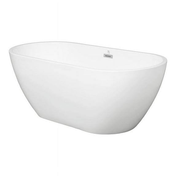 67"x29"x23" Clovis Acrylic Freestanding Soaking Bathtub