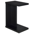 thumbnail image 1 of Clower Engineered Wood C-Shaped Sofa Side Table Black, 1 of 10