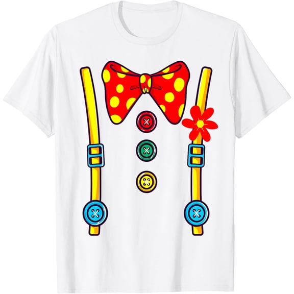 Clown Costume Circus Birthday Party Halloween Men Women Kids T-Shirt