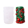 thumbnail image 1 of Clown Cylinder Candle Silicone Mold Christmas Embossed Silicone Candle Mould, 1 of 7