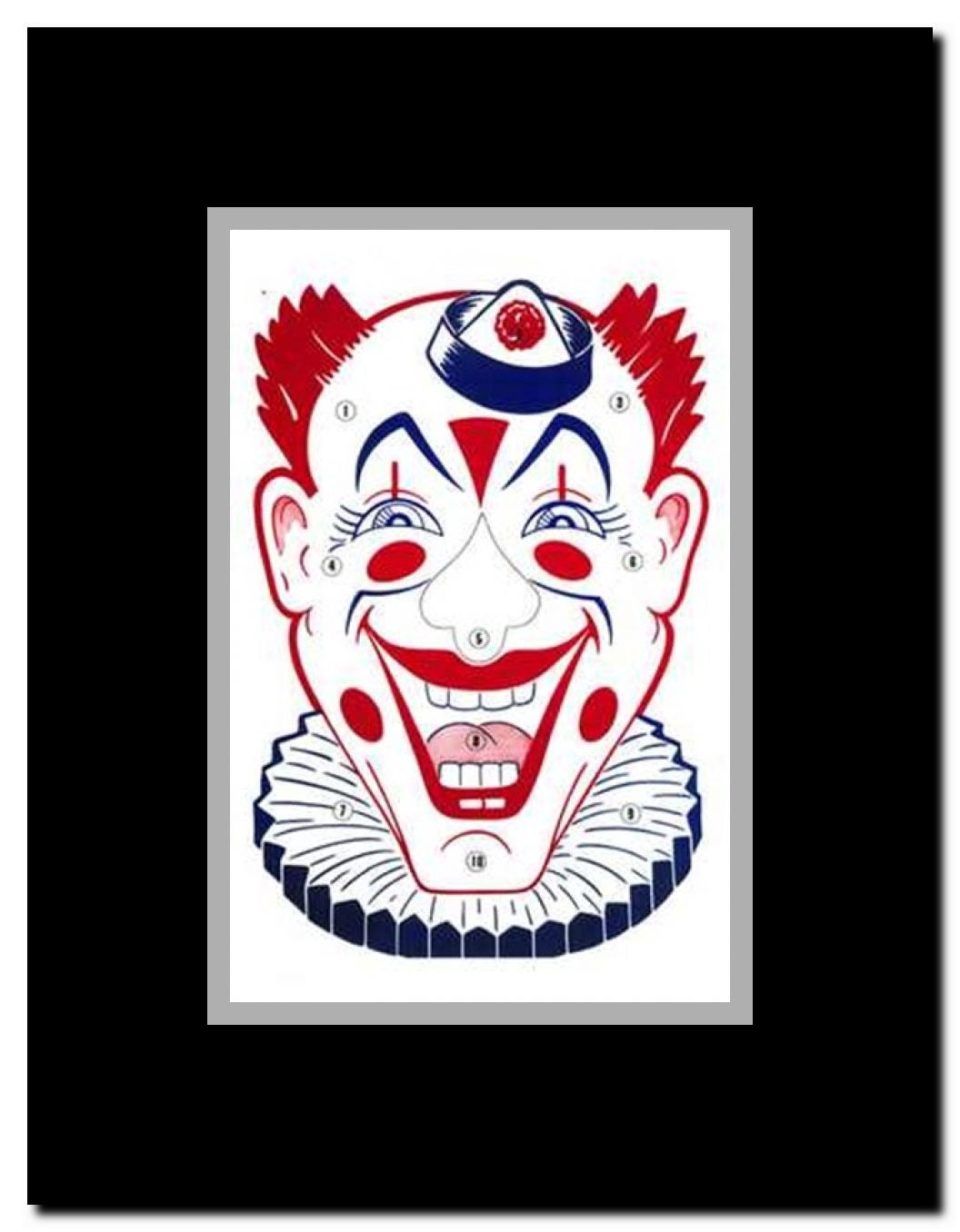 Clown Face Framed Movie Poster