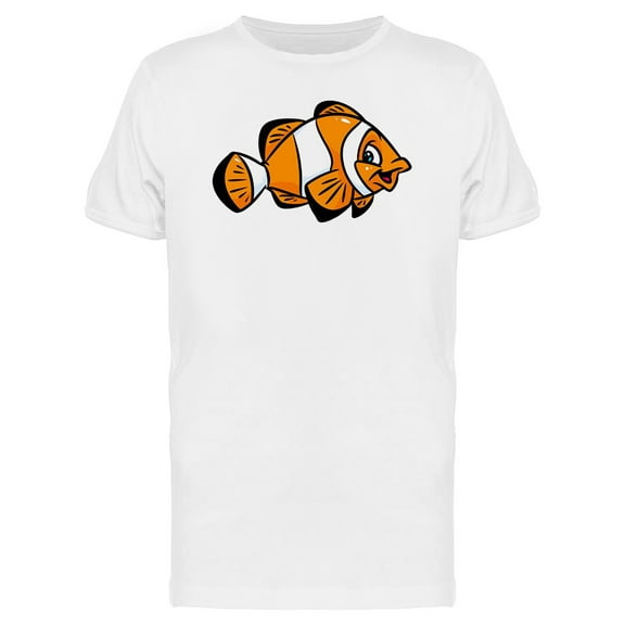 Clown Fish Cartoon T-Shirt Men -Image by Shutterstock, Male Large