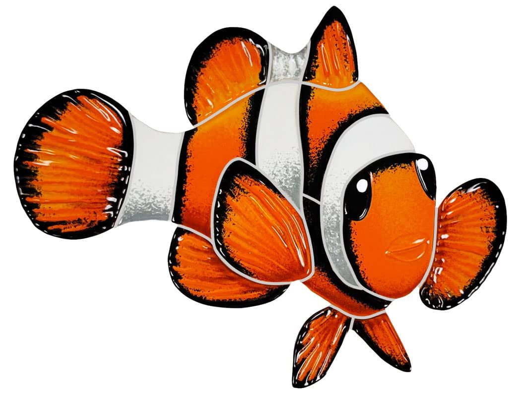 Clown Fish Ceramic Swimming Pool Mosaic Tile 6" X 8", Right