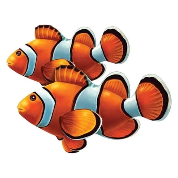 Clown Fish (Double) Porcelain Swimming Pool Mosaic (8" x 7")