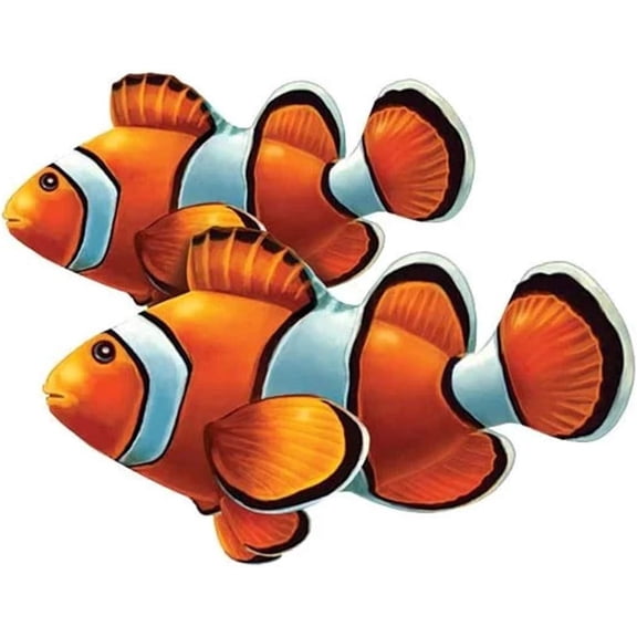 Clown Fish (Double) Porcelain Swimming Pool Mosaic (8" x 7")
