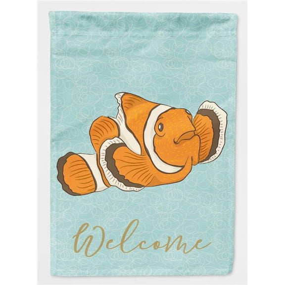 Clown Fish Welcome Garden Flag
